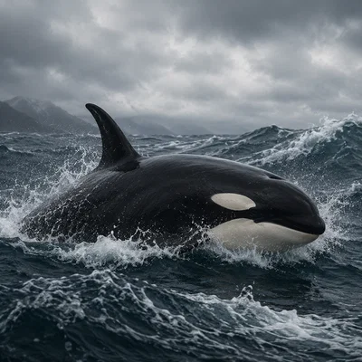 Mô hình cá voi sát thủ Orca chân thực - File in 3D chi tiết