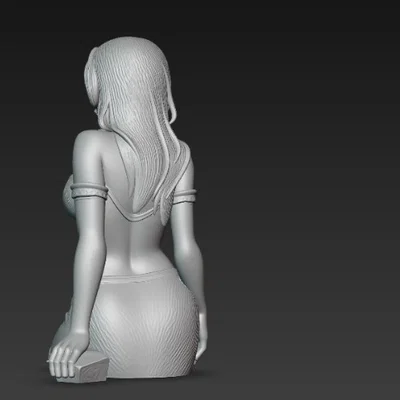 Mô hình 3D nhân vật nữ phong cách Anime cực kỳ đáng yêu