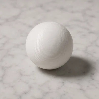 Mô hình viên bi tròn 3D (Marble) - Kiểm tra độ chuẩn xác của máy in