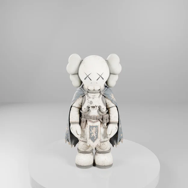 Phi hành gia trung cổ x Kaws (Mô hình in 3D) - Image 1