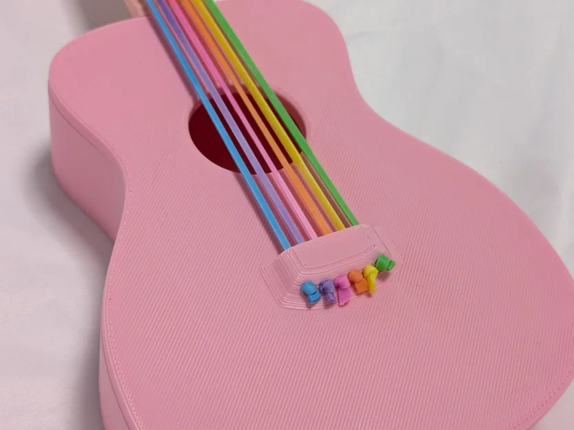 Đàn Guitar Đồ Chơi Dùng Dây Thun - Image 1