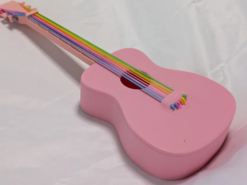 Đàn Guitar Đồ Chơi Dùng Dây Thun - Image 2