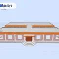 Mô hình tòa nhà công vụ hoặc chung cư 1 tầng quy mô HO - In 3D bởi 3D Kit Factory - Thumbnail 1