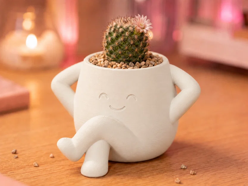 LoungePot Planter - Chậu Cây Trang Trí Bàn Làm Việc Dễ Thương - Image 1