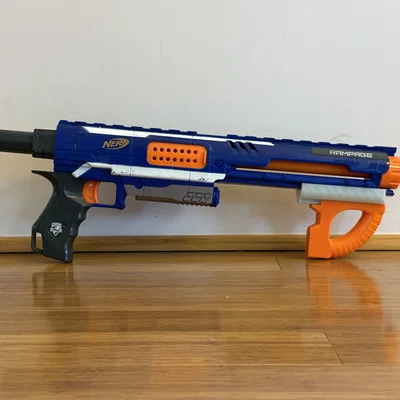 Tay cầm phụ Nerf Angled Foregrip — Tích hợp chắn ngón, gắn ray chuẩn | Không cần ốc vít