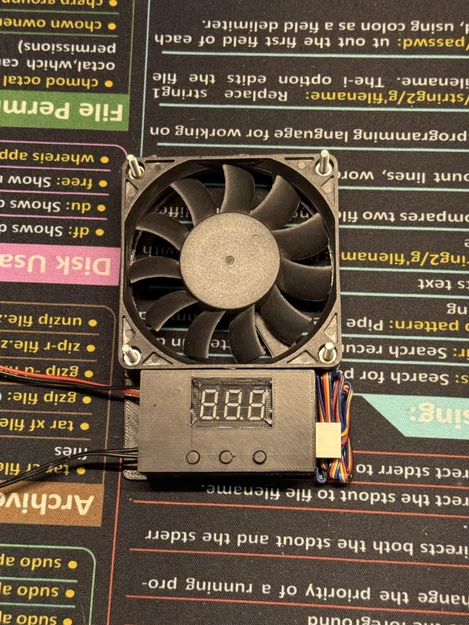 Tấm đế gắn quạt 70mm tích hợp khay điều khiển YR-1001 - Image 1