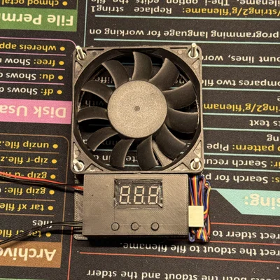 Tấm đế gắn quạt 70mm tích hợp khay điều khiển YR-1001