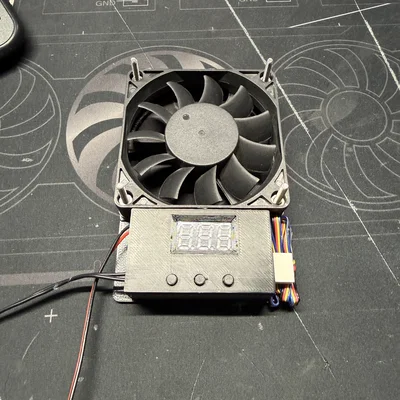 Tấm đế gắn quạt 70mm tích hợp khay điều khiển YR-1001