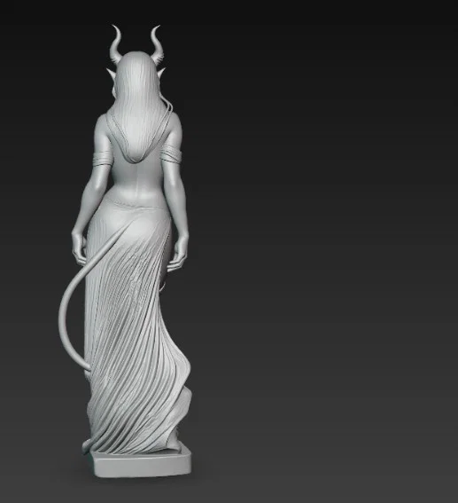 Mô hình 3D tượng nữ quỷ (Sexy Demon Statue) độc đáo cho người sưu tầm - Image 3