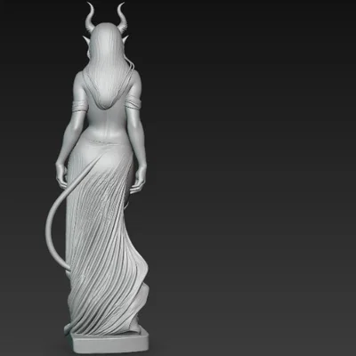 Mô hình 3D tượng nữ quỷ (Sexy Demon Statue) độc đáo cho người sưu tầm