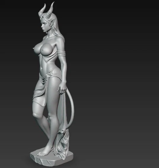 Mô hình 3D tượng nữ quỷ (Sexy Demon Statue) độc đáo cho người sưu tầm - Image 4