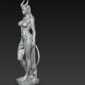 Mô hình 3D tượng nữ quỷ (Sexy Demon Statue) độc đáo cho người sưu tầm - Thumbnail 4