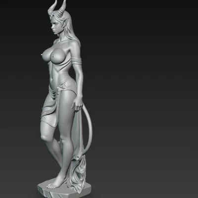 Mô hình 3D tượng nữ quỷ (Sexy Demon Statue) độc đáo cho người sưu tầm