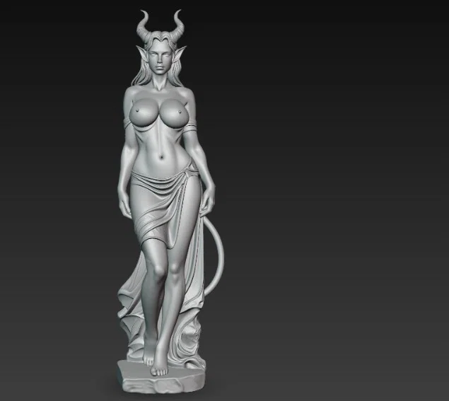Mô hình 3D tượng nữ quỷ (Sexy Demon Statue) độc đáo cho người sưu tầm - Image 5