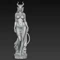 Mô hình 3D tượng nữ quỷ (Sexy Demon Statue) độc đáo cho người sưu tầm - Thumbnail 5