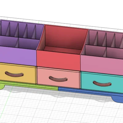 Khay tổ chức đồ dùng đa năng ORGANIZZATORE GT584 in 3D