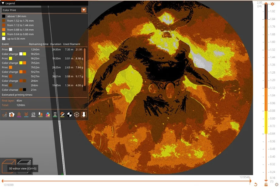 Mô hình lithophane màu Surtr - Image 2