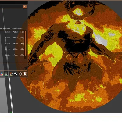 Mô hình lithophane màu Surtr