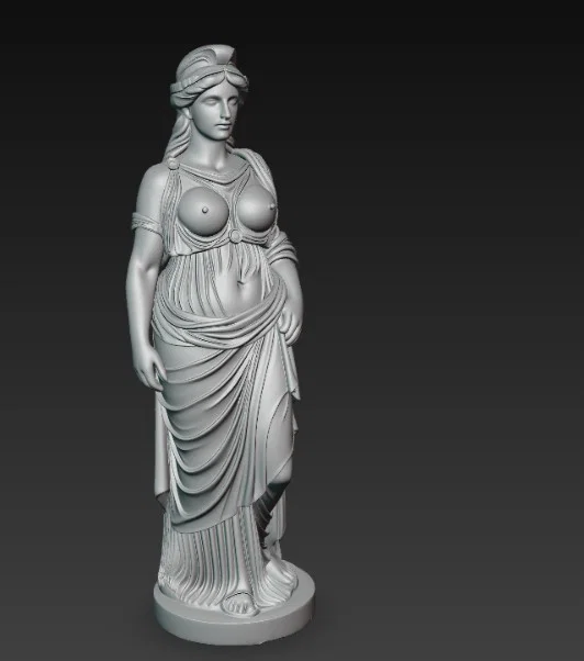Mô hình tượng nữ thần Hy Lạp cổ đại đầy nghệ thuật cho in 3D - Image 2