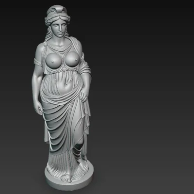 Mô hình tượng nữ thần Hy Lạp cổ đại đầy nghệ thuật cho in 3D