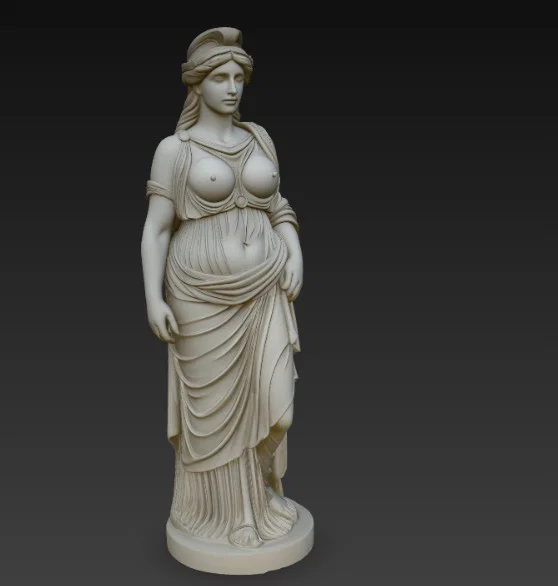 Mô hình tượng nữ thần Hy Lạp cổ đại đầy nghệ thuật cho in 3D - Image 4