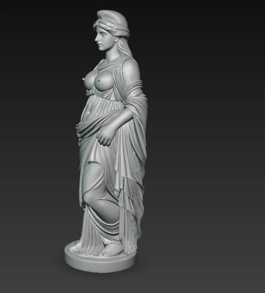 Mô hình tượng nữ thần Hy Lạp cổ đại đầy nghệ thuật cho in 3D - Image 5