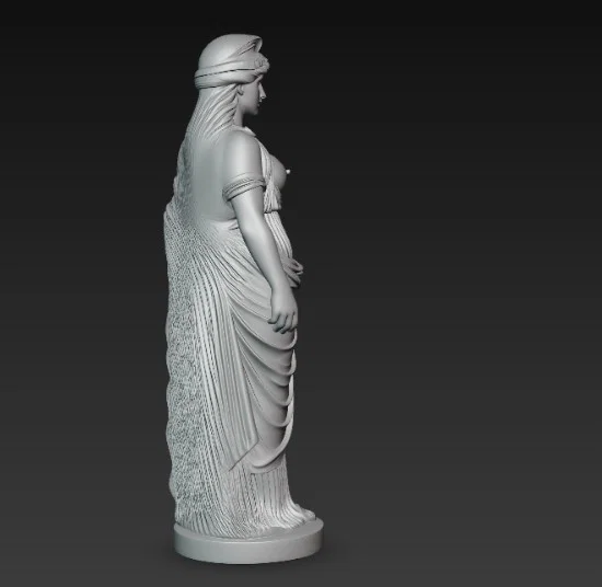 Mô hình tượng nữ thần Hy Lạp cổ đại đầy nghệ thuật cho in 3D - Image 6