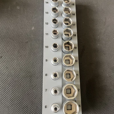 Gridfinity cho bộ tay vặn Wera Zyklop 3/8" 23 chi tiết