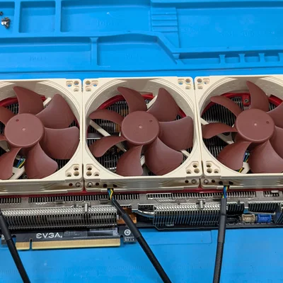 Ngàm gắn quạt 92mm cho EVGA FTW3 3090 Ultra Gaming