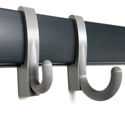 Bộ móc treo hình tròn nhiều kích thước cho thanh ray Rubbermaid FastTrack