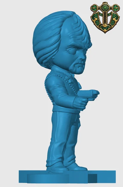 Mô hình Worf phong cách Chibi cho người hâm mộ Star Trek in 3D - Image 2