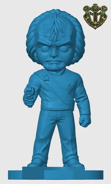 Mô hình Worf phong cách Chibi cho người hâm mộ Star Trek in 3D - Image 3