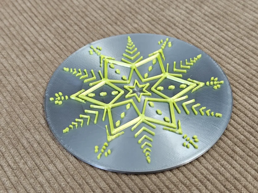 Đế lót ly Snowflake Coaster 1 - Image 1