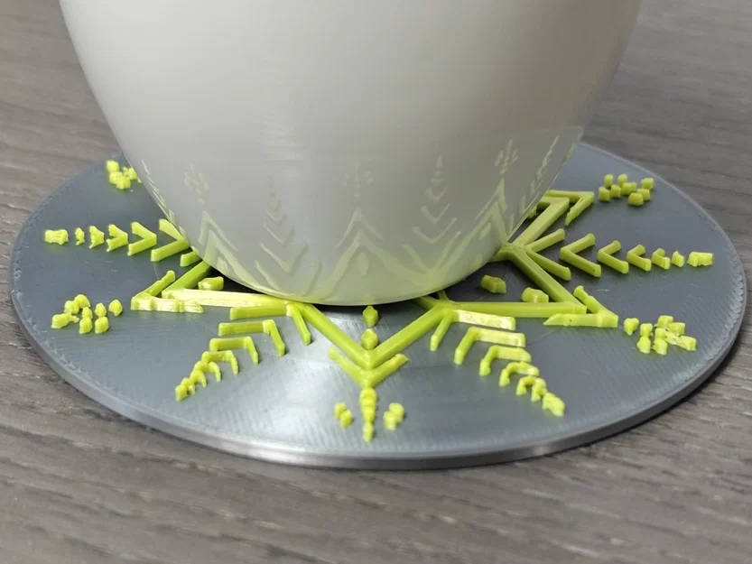 Đế lót ly Snowflake Coaster 1 - Image 2
