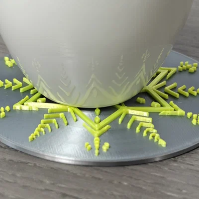 Đế lót ly Snowflake Coaster 1