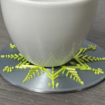 Đế lót ly Snowflake Coaster 1