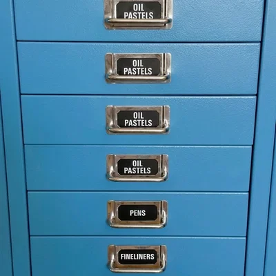Nhãn dán tùy chỉnh cho tủ Bisley Multidrawer (kèm hướng dẫn căn chỉnh)