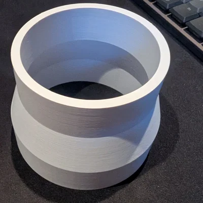 Đầu nối ống dẫn Reducer 100-85 (Bộ chuyển đổi kích thước 3D)