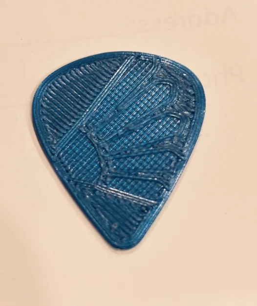 Phím gảy đàn Guitar in 3D với logo Meta Runner độc đáo - Image 1
