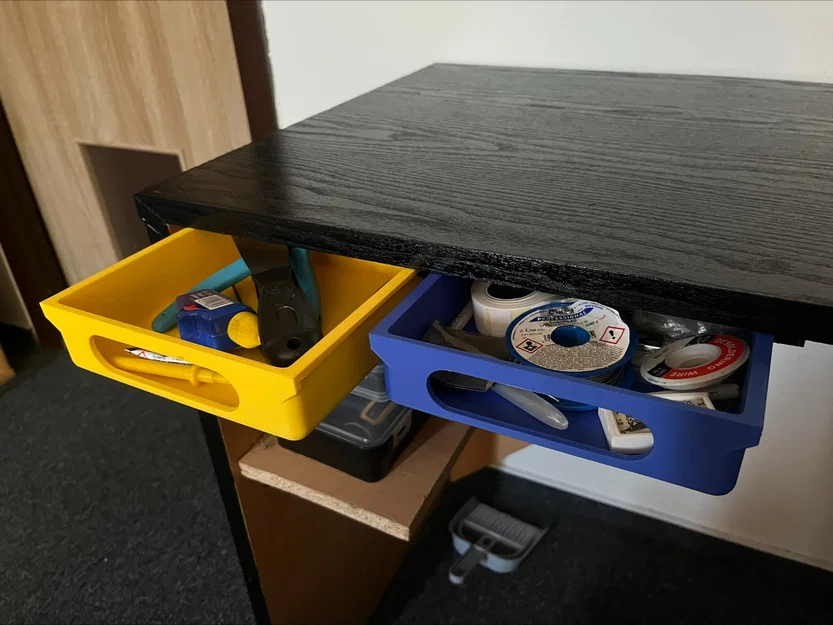 Ngăn kéo gắn dưới bàn: Giải pháp in 3D tối ưu hóa không gian làm việc - Image 1