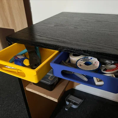 Ngăn kéo gắn dưới bàn: Giải pháp in 3D tối ưu hóa không gian làm việc