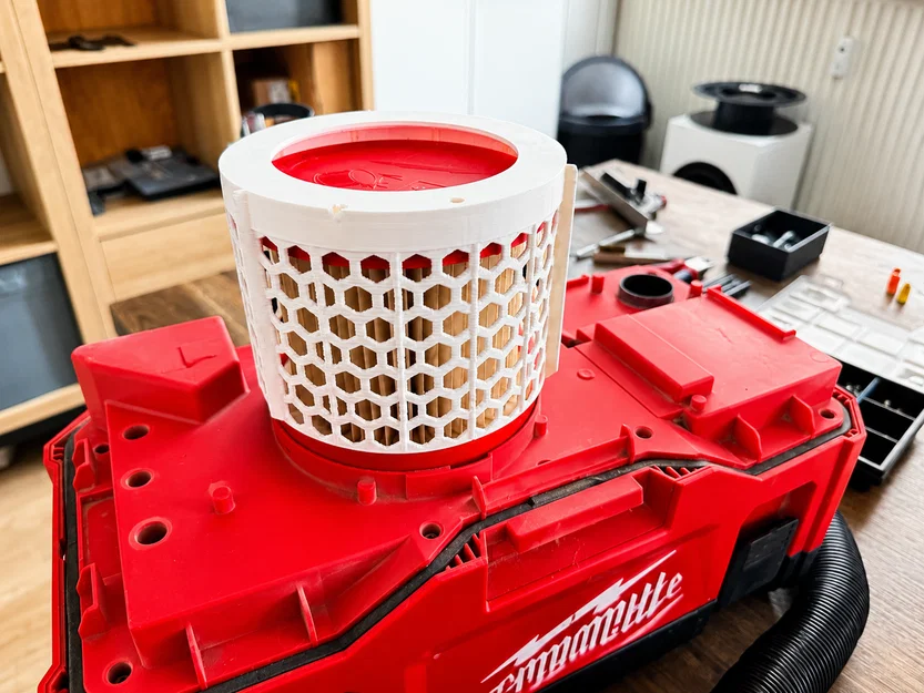 Khung lưới lọc dạng lục giác cho Milwaukee M18 VC2 / Bộ lọc 4933464029 - Image 1
