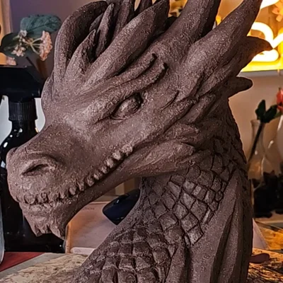 Mô hình đầu rồng 3D nghệ thuật độc đáo - Tải file STL miễn phí