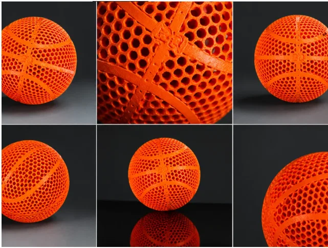Mô hình quả bóng rổ không hơi (Airless Basketball) độc đáo in 3D - Image 1