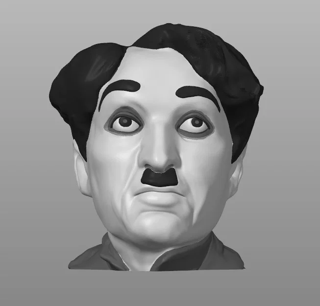 Tượng Bán Thân Charlie Chaplin | PrusaSlicer ColorMix - Image 1