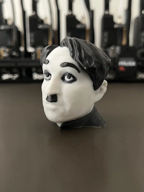 Tượng Bán Thân Charlie Chaplin | PrusaSlicer ColorMix - Image 2