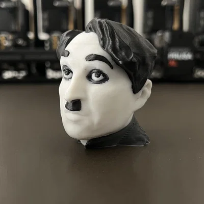 Tượng Bán Thân Charlie Chaplin | PrusaSlicer ColorMix
