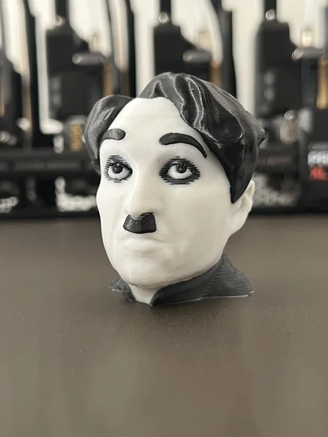 Tượng Bán Thân Charlie Chaplin | PrusaSlicer ColorMix - Image 4