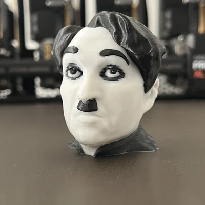 Tượng Bán Thân Charlie Chaplin | PrusaSlicer ColorMix