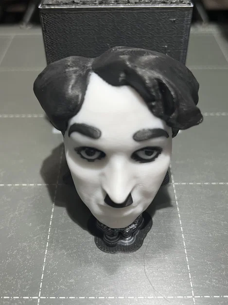 Tượng Bán Thân Charlie Chaplin | PrusaSlicer ColorMix - Image 6